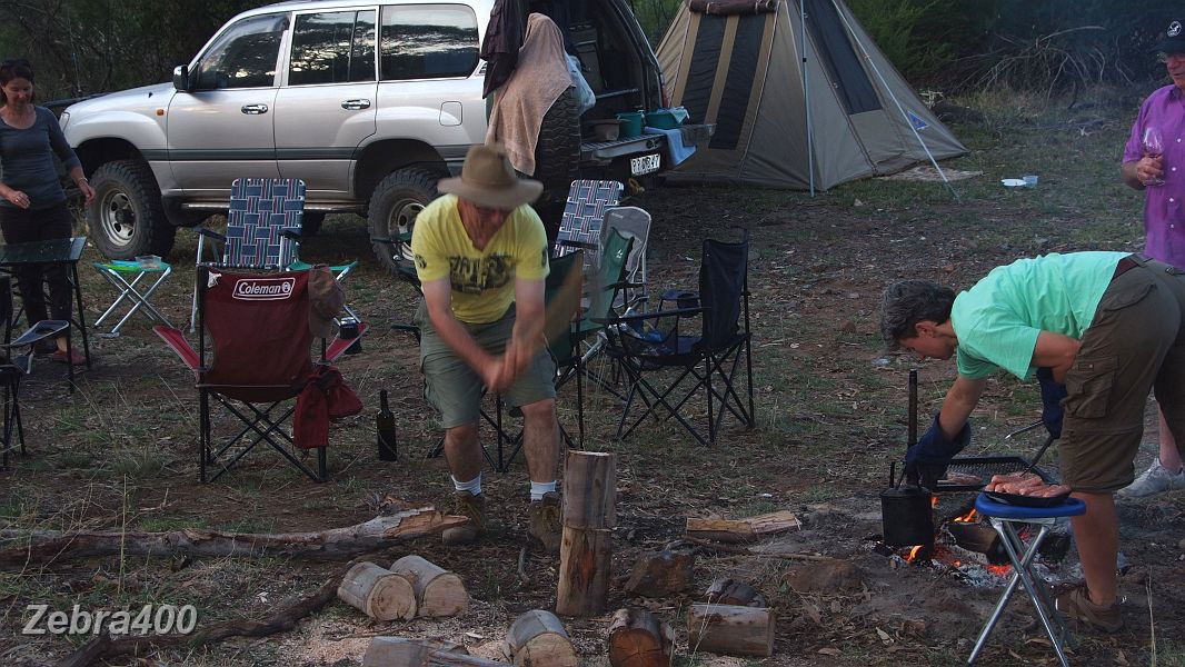 23-Our Trip Leaders in action at our Deddick river campsite.JPG